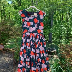 Modcloth floral midi dress